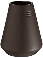 Njrd LInes vase 18 cm Brun