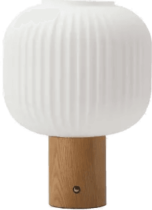 Scandi Living Fair bordlampe Frostat glass-ask