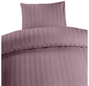 Borganäs Satin Dynetrekksett Lilla