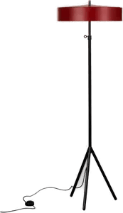 Bsweden Cymbal gulvlampe Rød