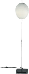 Bsweden Egg gulvlampe Hvit/rustfritt stål