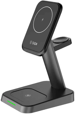 Sign 3-i-1 MagSafe ladestativ 15W