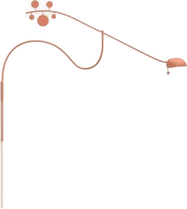 Noon Juno vegglampe Aprikos