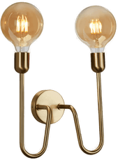 Belid Regal Duo vegglampe Messing
