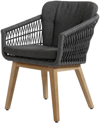 Brafab Kenton karmstol grå