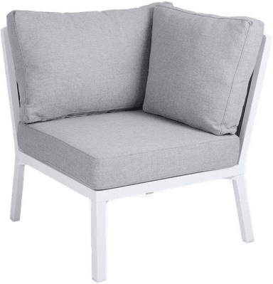 Brafab Samvaro hjørnedel hvit/grå