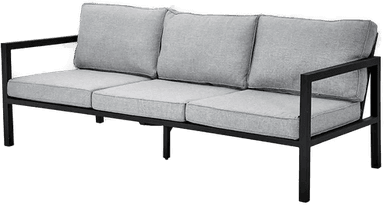 Brafab Belfort 3-seters sofa svart/Peral Grey