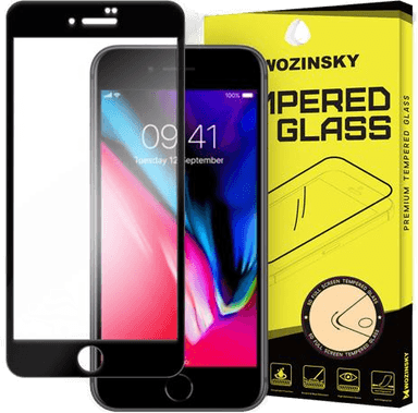 Wozinsky Skjermbeskyttelse 9H svart iPhone SE 2022/SE 2020/8/7