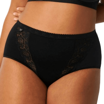 Sloggi Chic Maxi Lace Briefs Svart