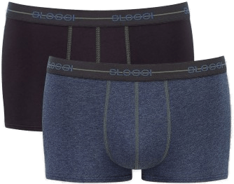 Sloggi 2P For Men Start Hip Svart/Grønn