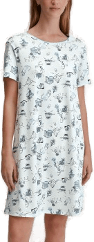 Calida Coastal Dreams Sleepshirt Blå Mønster