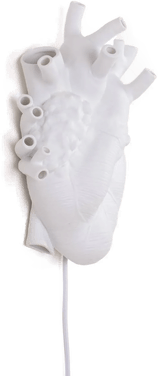 Seletti Heart Lamp LED-vegglampe, hvit