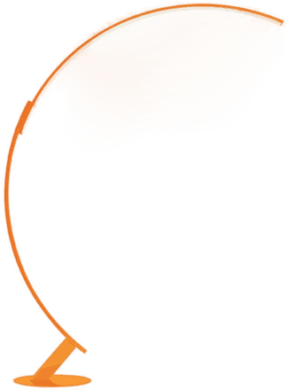 Kdln LED-gulvlampe Kyudo, oransje