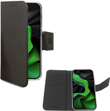 Celly Wally lommebokveske iPhone 15 Pro Svart