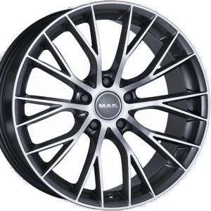 MAK Munchen Gunmetal Machined Face 8.5x20 5/120 ET38 B72.6
