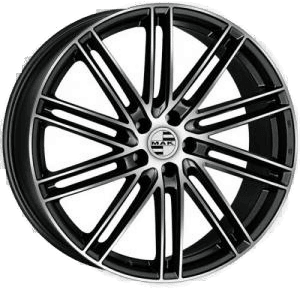 MAK Leipzig Black polished 9.5x21 5/130 ET68 B71.6
