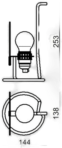 Stilnovo Bugia LED-bordlampe