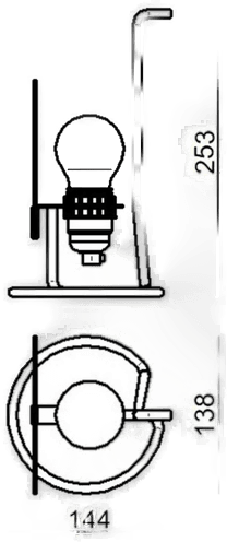 Stilnovo Bugia LED-bordlampe