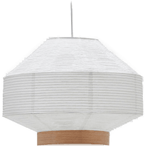 Kave Home Lampeskjerm Hila 55 cm Hvit