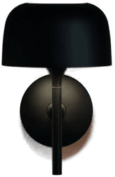 Bover LED-vegglampe Bol svart matt