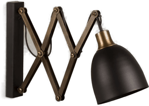 Opviq Sakselampe Sivani MR-725 svart/gull