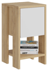Homitis Nattbord Eik/Hvit