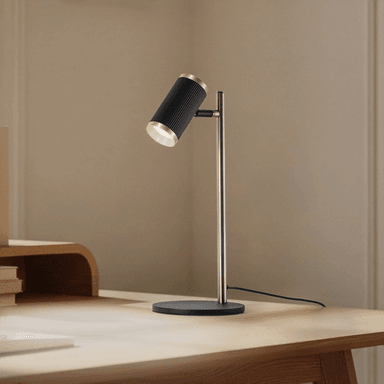 Lucea Lumen bordlampe, svart/gull