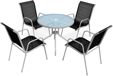 Vidaxl Utendørs spisestue 5 deler