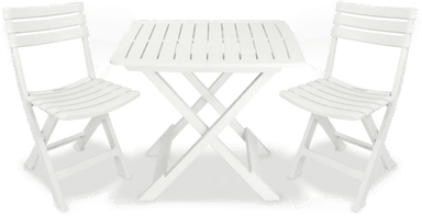 Vidaxl Sammenleggbart bistrosett 3 deler