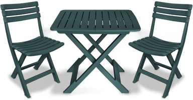Vidaxl Sammenleggbart bistrosett grønn