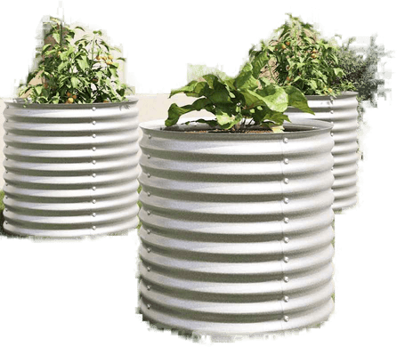 Vidaxl Høybed 80x80 cm galvanisert stål