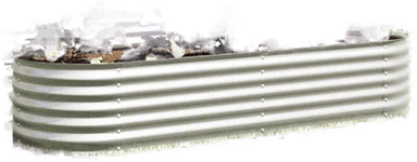 Vidaxl Høybed 240x80 cm galvanisert stål