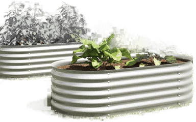 Vidaxl Høybed 160x80 cm galvanisert stål