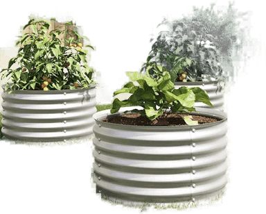 Vidaxl Høybed 80x80 cm galvanisert stål