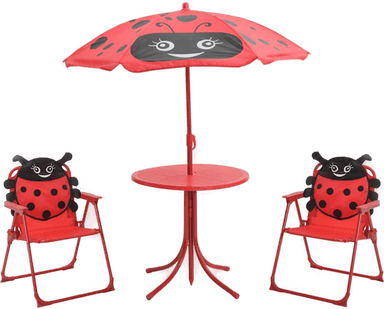 Vidaxl Hagegruppe til barn med parasoll