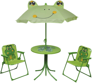 Vidaxl Hagegruppe til barn med parasoll