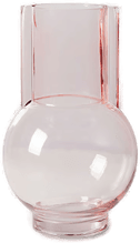 HKliving glassvase 23 cm pink