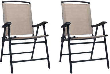 Vidaxl Sammenleggbare hagestoler 2 stk
