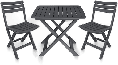 Vidaxl Sammenleggbart bistrosett 3 deler