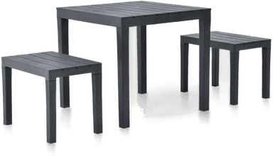 Vidaxl Hagebord med 2 benker