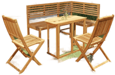 Vidaxl Bistrosett 4 deler