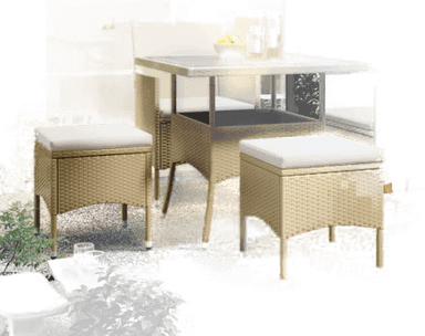 Vidaxl Hagespisegruppe 5 deler