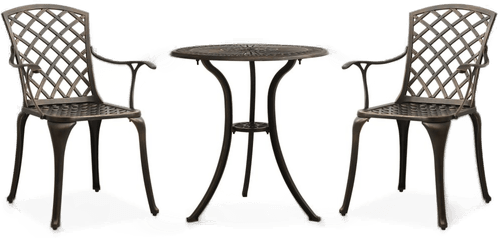 Vidaxl Bistrosett 3 deler bronse
