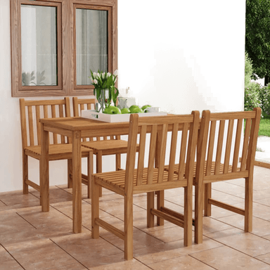 Vidaxl hagespisesett 120x70 cm teak