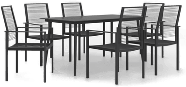 Vidaxl Hagespisestue 7 deler