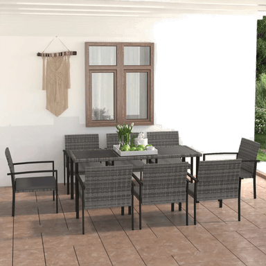 Vidaxl Hagespisegruppe 9 deler