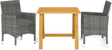 Vidaxl Utendørs spisestue 3 deler