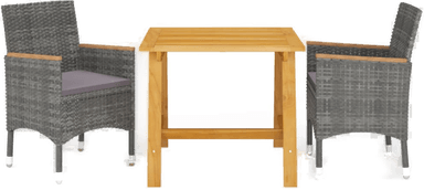 Vidaxl Utendørs spisestue 3 deler