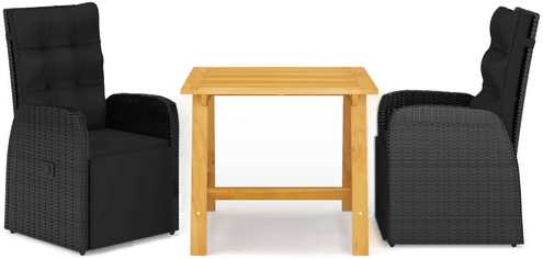 Vidaxl Utendørs spisestue 3 deler