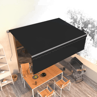 Vidaxl Manuell markise 4,5x3 m antrasitt